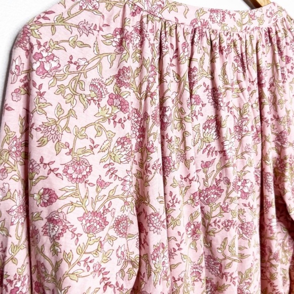 New with Tag Ralph Lauren Chaps Women’s Floral Lace Up Long Sleeve Blouse - Picture 9 of 16